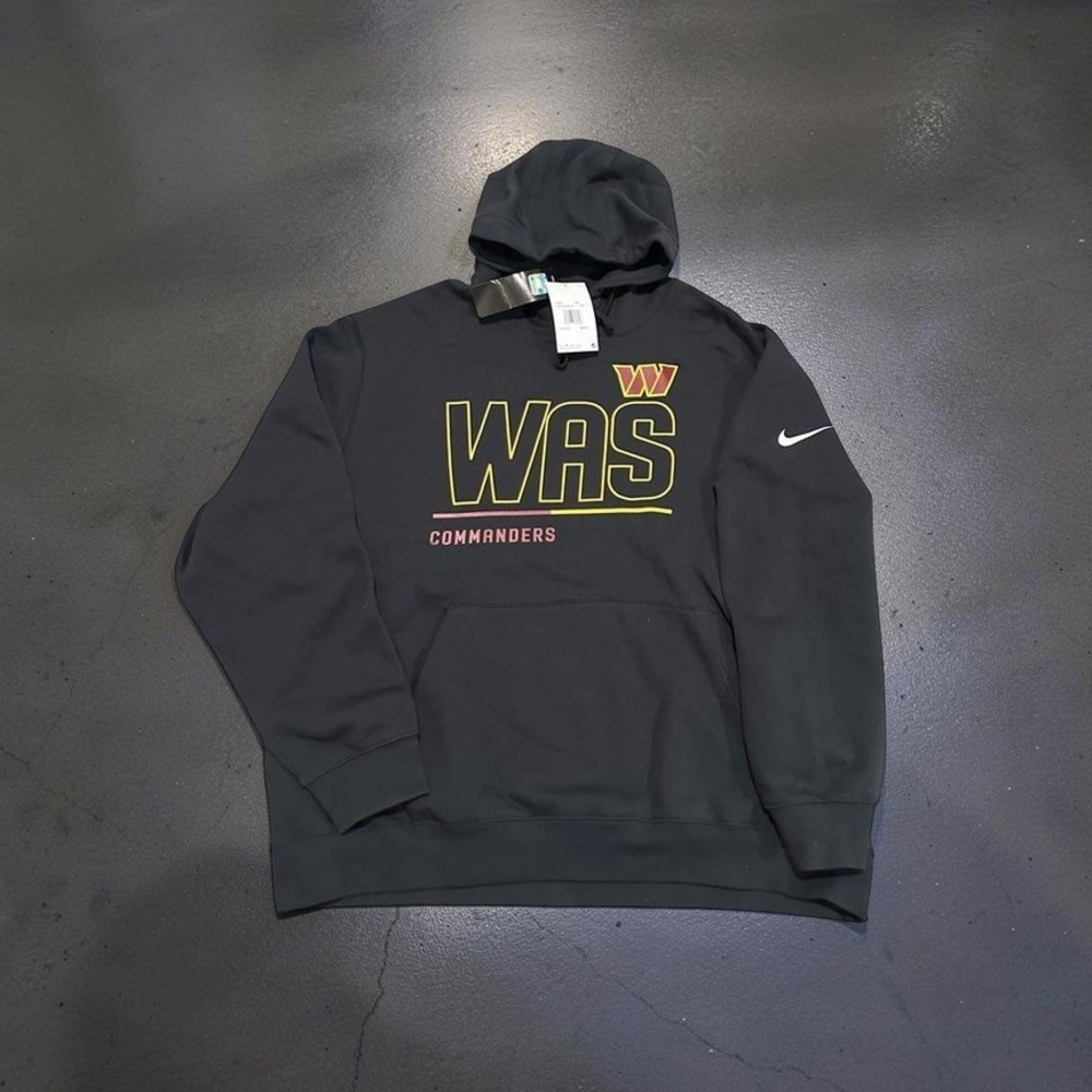 Nike Washington Commanders City Code Hoodie Mens XXL Black Pullover Sweatshirt